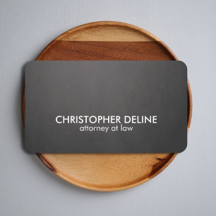 Einfacher eleganter mutiger Beschaffenheits-graues Visitenkarte