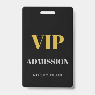 Einfacher Eleganter Nachtclub VIP-Zugangspass VIP Ausweis