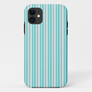 Einfacher eleganter weißer blauer iPhone Kasten 11 Hülle