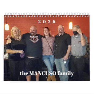 Einfacher Familienfotos-Kalender Kalender
