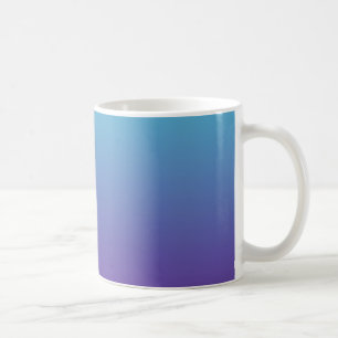 Einfacher Farbverlauf-Hintergrund Lila Türkis Blau Kaffeetasse