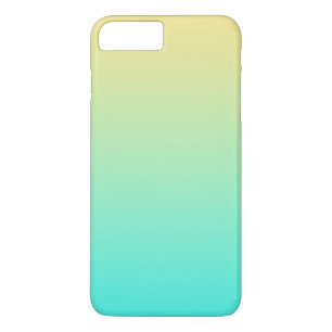 Einfacher Farbverlauf Pastellgelb Türkis Case-Mate iPhone Hülle