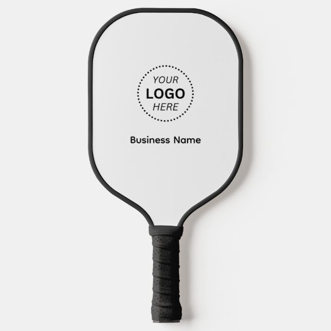 Einfacher Firmenname oder Berufliches Logo Pickleball Schläger (Vorderseite)
