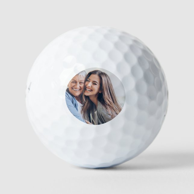 Einfacher Foto-Golfball Golfball (Vorderseite)