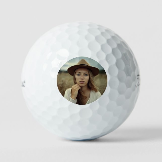 Einfacher Foto-Golfball Golfball (Vorderseite)