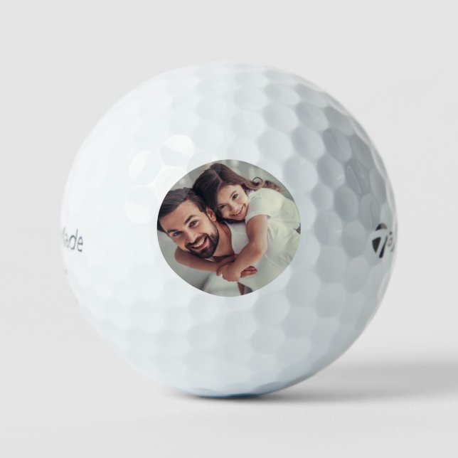 Einfacher Foto-Golfball Golfball (Vorderseite)