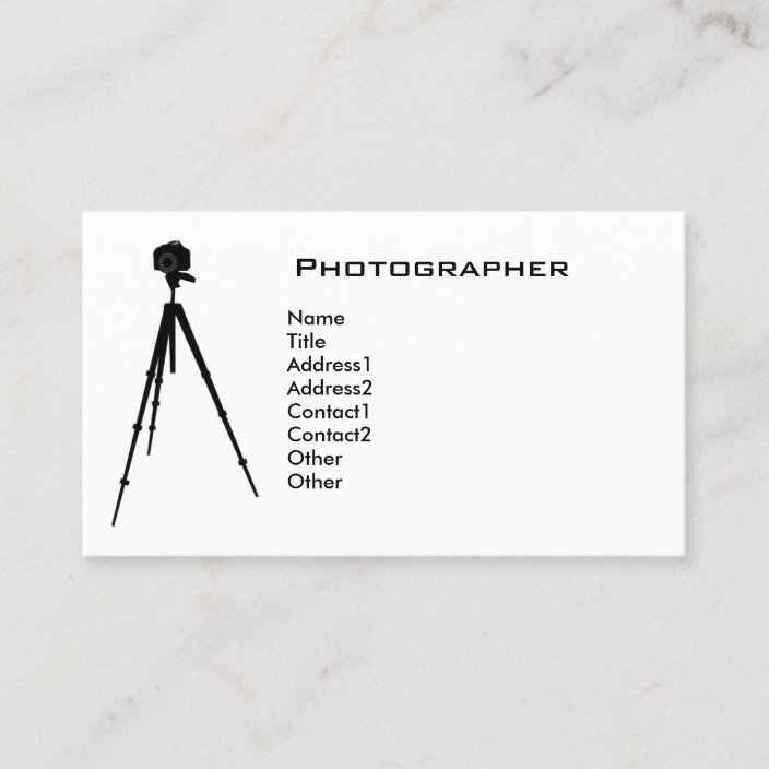 Einfacher Fotograf Visitenkarte Zazzle Ch