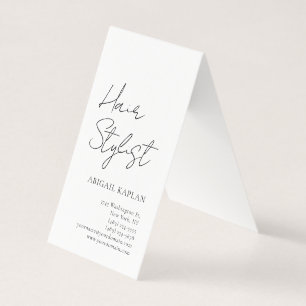 Einfacher Friseur modern minimalistischer Eleganz Visitenkarten