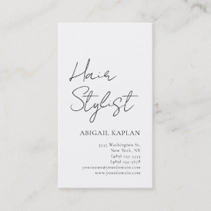 Einfacher Friseur Moderne Minimalistische Eleganz Visitenkarte