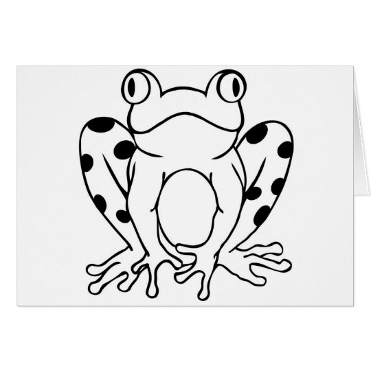 Einfacher Frosch Karte