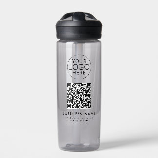 Einfacher Geschäftslogo QR-Code Firmenveranstaltun Trinkflasche