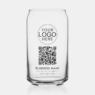 Einfacher Geschäftslogo QR-Code für Unternehmensve Dosenglas