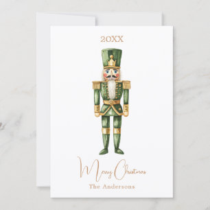 Einfacher grüner Nussknacker-Soldat Weihnachten