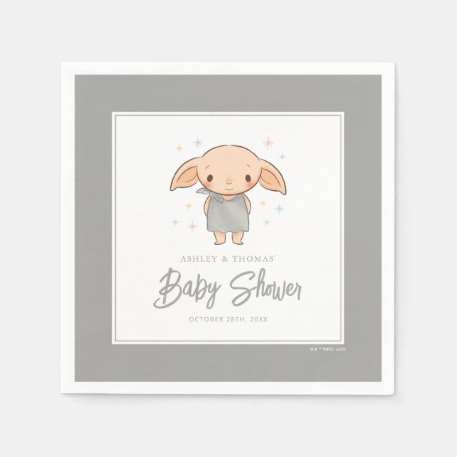 Einfacher Harry Potter - Dobby Baby Shower Serviette (Vorderseite)