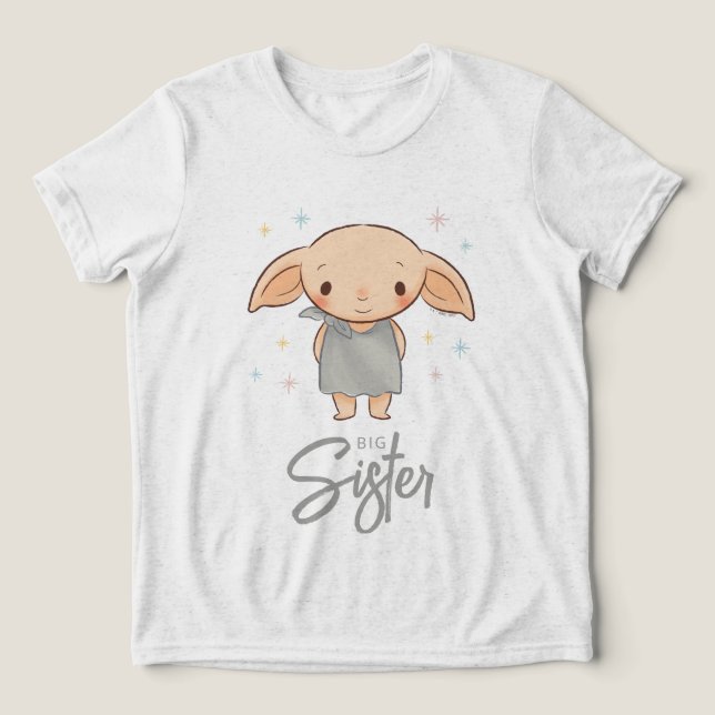 Einfacher Harry Potter - Dobby Baby Shower Tri-Blend Shirt (Design Vorderseite)