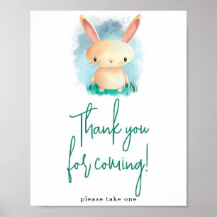 Einfacher Hase Danke fürs Kommen Poster