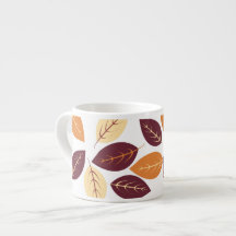 Einfacher Herbst verlässt Espresso Cup