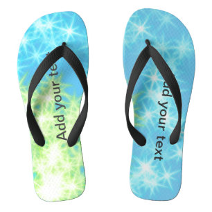 Einfacher himmelblauer Glitter-Sternenglanz, füge Flip Flops