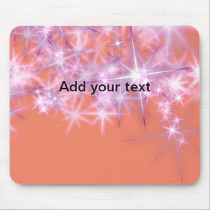 Einfacher himmelblauer Glitter-Sternenglanz, füge Mousepad