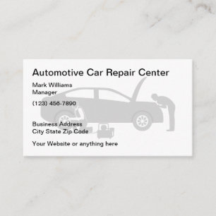 Einfacher Kfz-Reparaturservice Visitenkarte