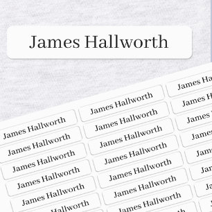 Einfacher Klassenname bearbeitbarer Text wasserdic Etiketten