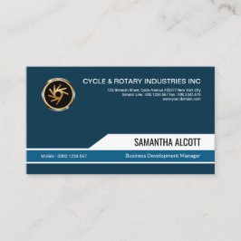 Einfacher kreativer moderner blauer visitenkarte