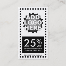 einfacher Kupon Rabattkarte