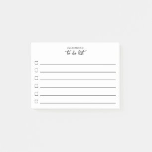 Einfacher linierter To-Do-Liste-Kontrollkästchen-S Post-it Klebezettel