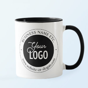 Einfacher Logo-Austausch und anpassbarer Text We Tasse