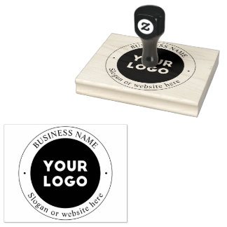 Einfacher Logo-Ersatz & bearbeitbarer Text Gummistempel