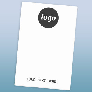 Einfacher Logo-Text Unternehmenswerbung Post-it Klebezettel