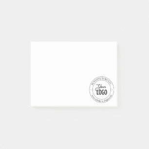 Einfacher Logoersatz & anpassbarer Text Post-it Klebezettel