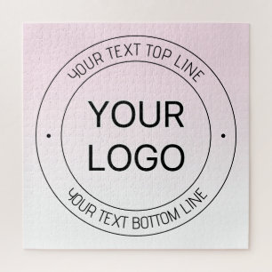 Einfacher Logoersatz & editierbarer Text Pink Ombr