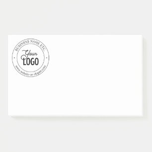 Einfacher Logoersatz und anpassbarer Text Post-it Klebezettel