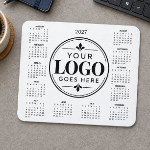 Einfacher maßgeschneiderter Firmenlogo-Kalender 20 Mousepad