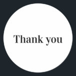 EINFACHER MINIMAL-TEXT-STIL CLASSIC ROUND STICKER<br><div class="desc">DESIGN</div>