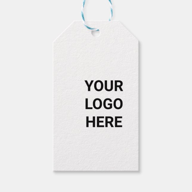 EINFACHER MINIMAL-TEXT-STIL GESCHENKANHÄNGER (Vorderseite)