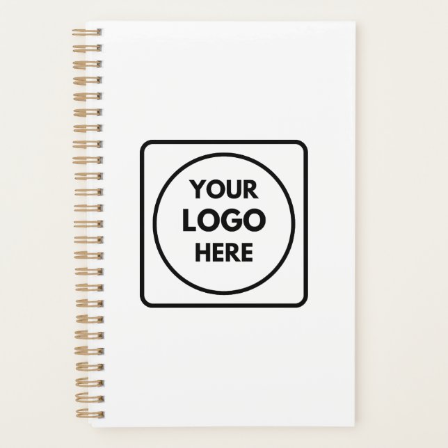 Einfacher minimaler Logo-Text-Branding-Planer Planer (Vorderseite)