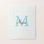 einfacher minimaler Name Monogramm rosa roter Wurf<br><div class="desc">schönes Design</div>