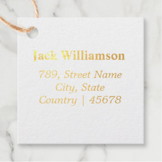 einfacher minimaler Name Text Adresse Pin individu Geschenkanhänger