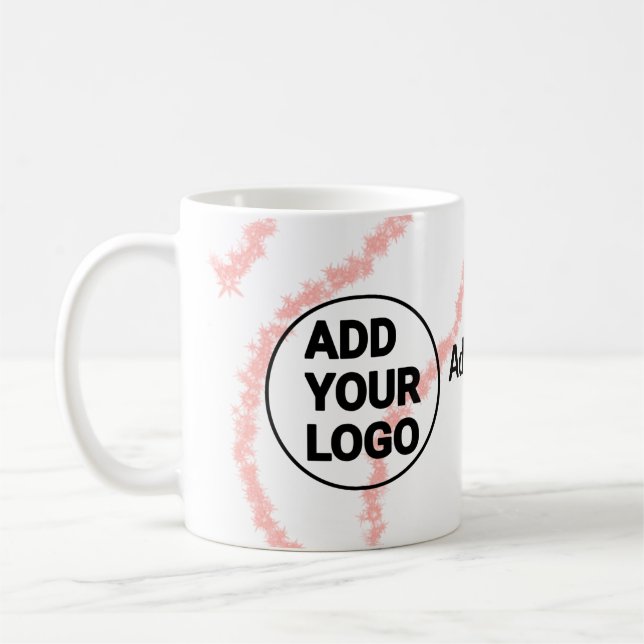 Einfacher minimaler q r Code Hinzufügen des Logo-S Kaffeetasse (Links)