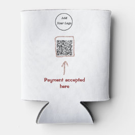Einfacher minimaler q r Code Hinzufügen Logo-Scan- Dosenkühler
