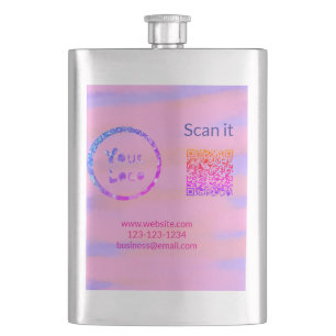 Einfacher minimaler q r Code Hinzufügen Logo Scan- Flachmann