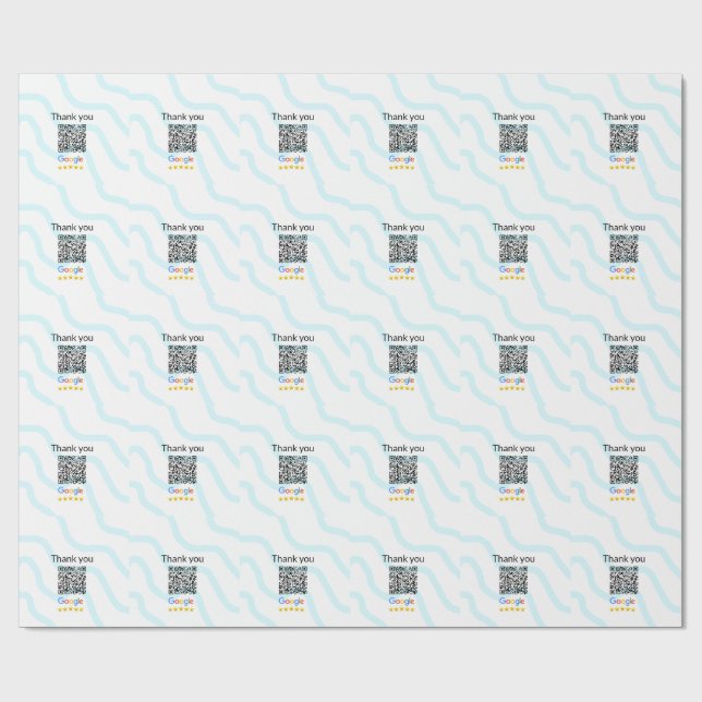 Einfacher minimaler q r Code Hinzufügen Logo Scan- Geschenkpapier (Flach)