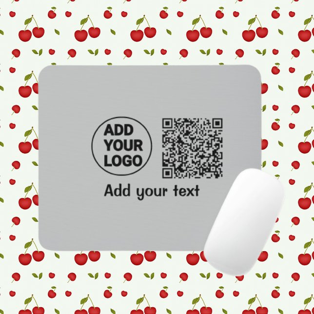 Einfacher minimaler q r Code Hinzufügen Logo-Scan- Mousepad (Von Creator hochgeladen)