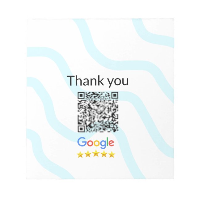 Einfacher minimaler q r Code Hinzufügen Logo Scan- Notizblock (Vorderseite)