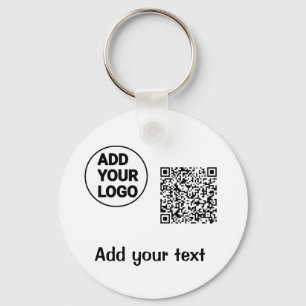 Einfacher minimaler q r Code Hinzufügen Logo-Scan- Schlüsselanhänger