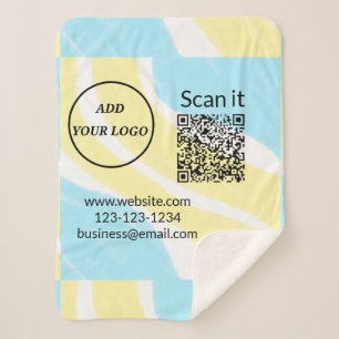 Einfacher minimaler q r Code Hinzufügen Logo Scan- Sherpadecke