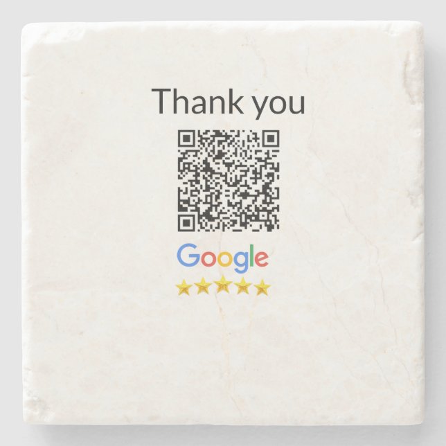 Einfacher minimaler q r Code Hinzufügen Logo Scan- Steinuntersetzer (Vorderseite)