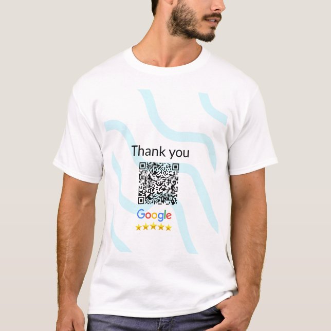Einfacher minimaler q r Code Hinzufügen Logo Scan- T-Shirt (Vorderseite)